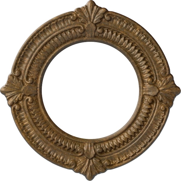 Ekena Millwork Benson Ceiling Medallion (Fits Canopies up to 6 1/8"), 11 1/8"OD x 6 1/8"ID x 5/8"P, Rubbed Bronze CM11BNRZS - main